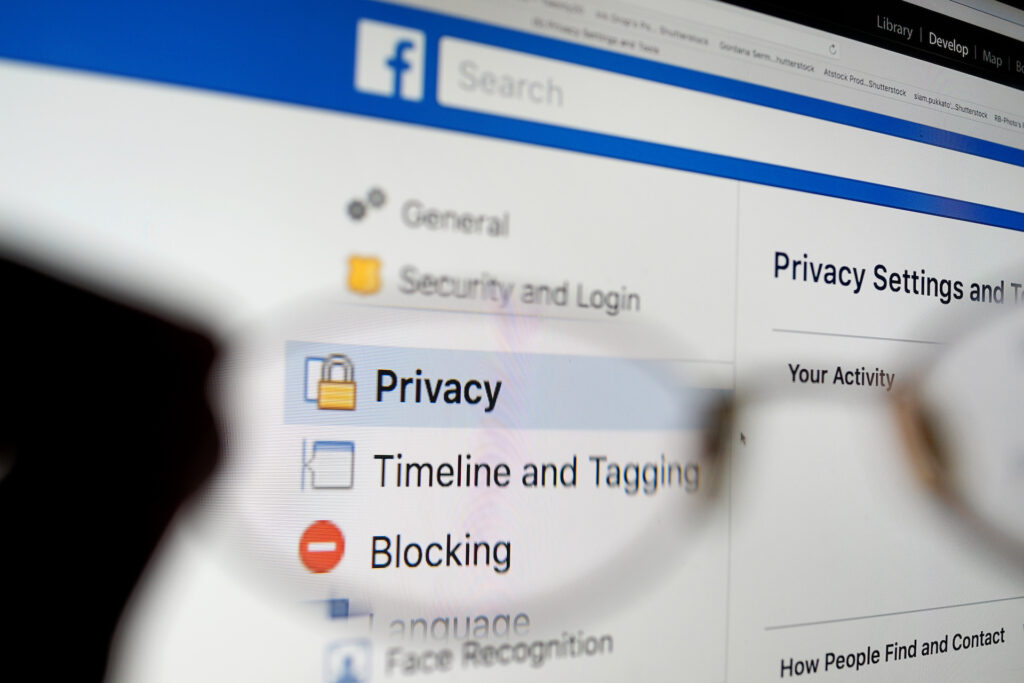 Privacy instellingen van Facebook