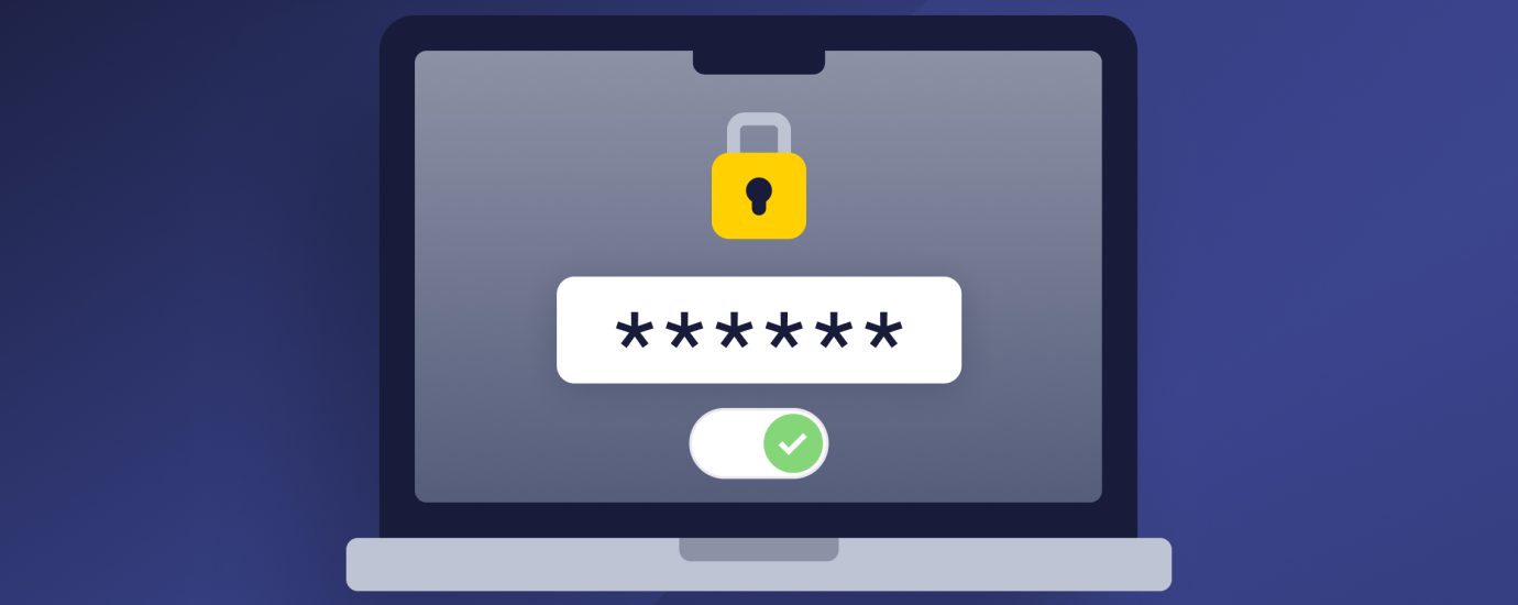 Computer illustratie password managers